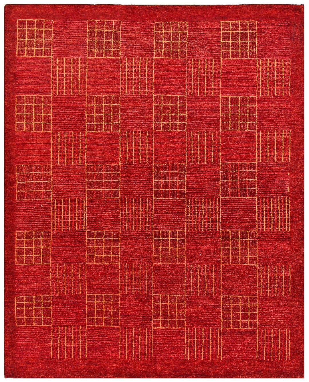 Firebrick Gabbeh 4' 7 x 5' 10 - No. 56306 - ALRUG Rug Store