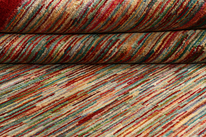 Multi Colored Gabbeh 5'  x" 6'  7" - No. QA17472