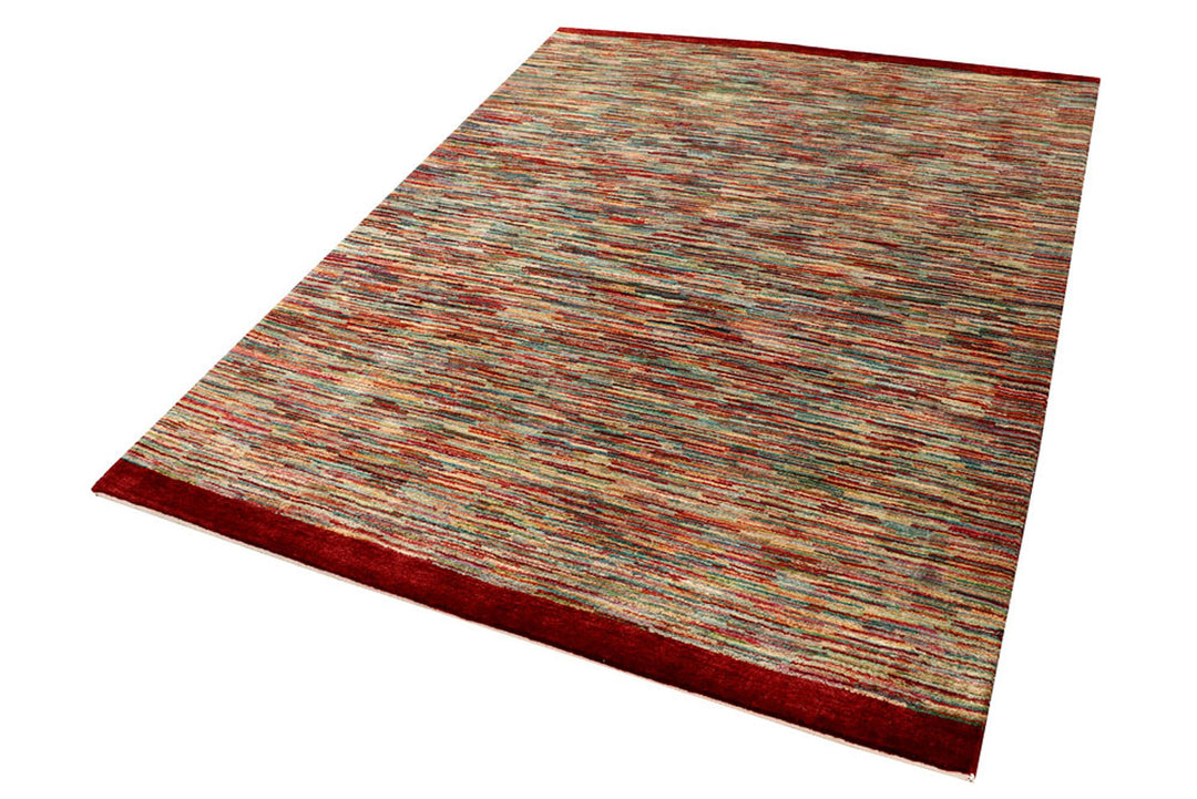 Multi Colored Gabbeh 5'  x" 6'  7" - No. QA17472