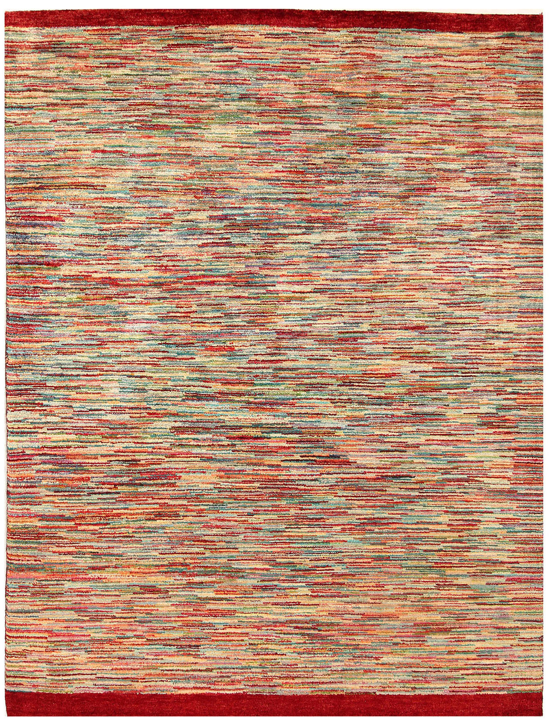 Afghan Gabbeh Rug 5' x 6' 7" Hand-Knotted