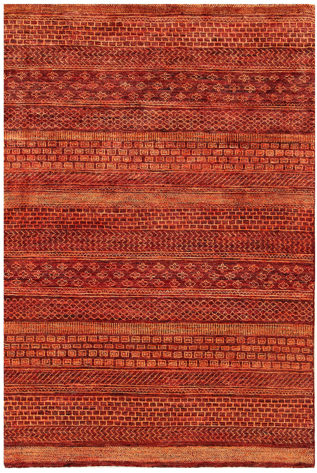 Multi Colored Gabbeh 4' 1 x 6' 1 - No. 56332 - ALRUG Rug Store