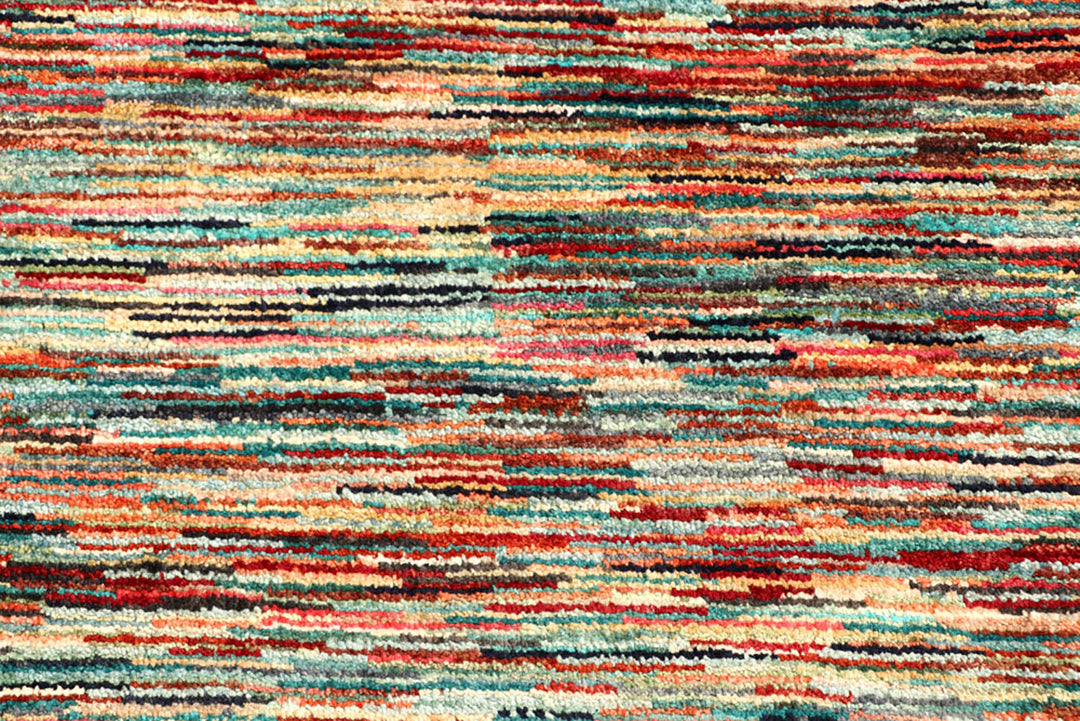 Multi Colored Gabbeh 4'  11" x 7'  2" - No. QA26275