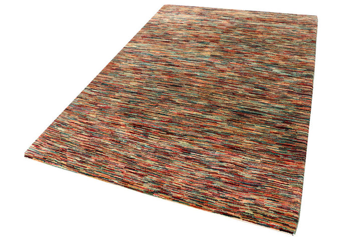 Multi Colored Gabbeh 4'  11" x 7'  2" - No. QA26275
