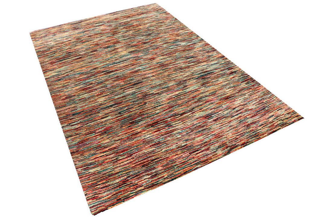 Multi Colored Gabbeh 4'  11" x 7'  2" - No. QA26275