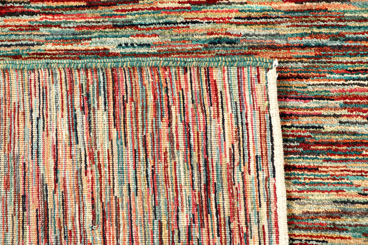 Multi Colored Gabbeh 4'  11" x 7'  2" - No. QA26275