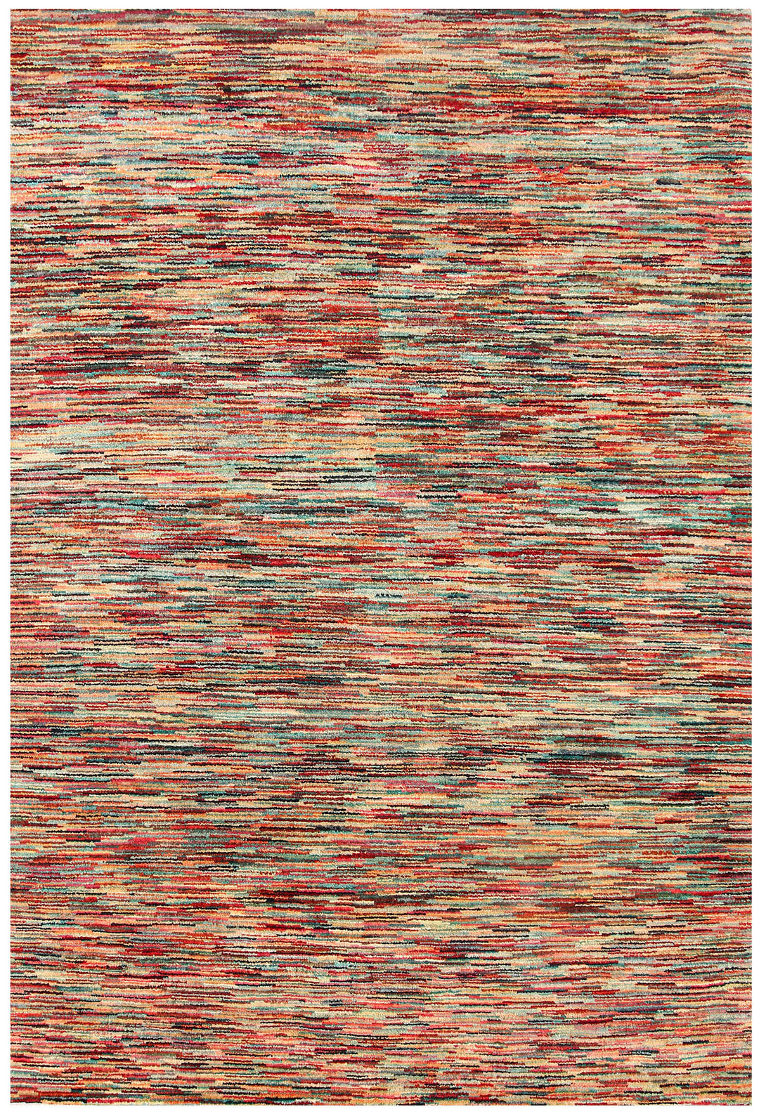 Afghan Gabbeh Rug 4'11" x 7'2" Hand-Knotted