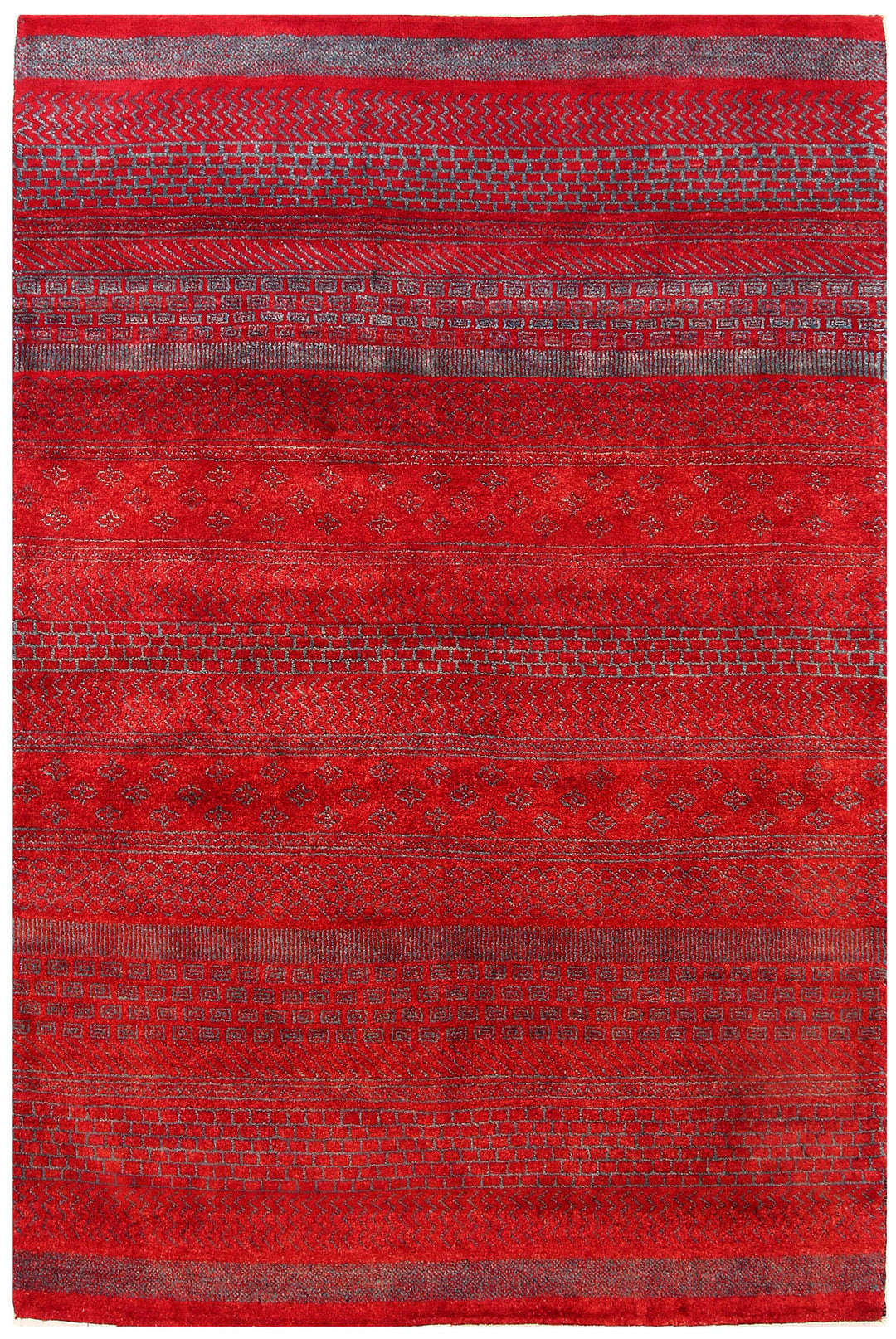 Firebrick Gabbeh 4' x 6' - No. 56338 - ALRUG Rug Store