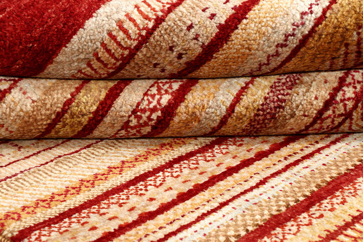 Multi Colored Gabbeh 4'  2" x 6'  2" - No. QA94747