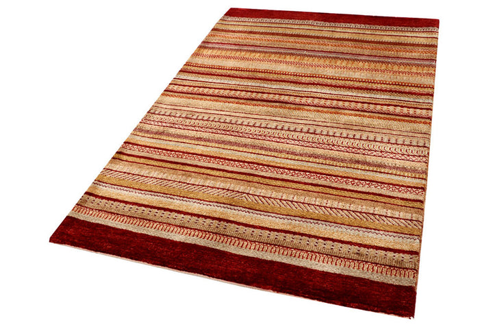 Multi Colored Gabbeh 4'  2" x 6'  2" - No. QA94747