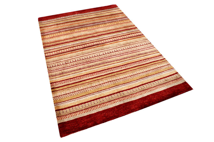 Multi Colored Gabbeh 4'  2" x 6'  2" - No. QA94747