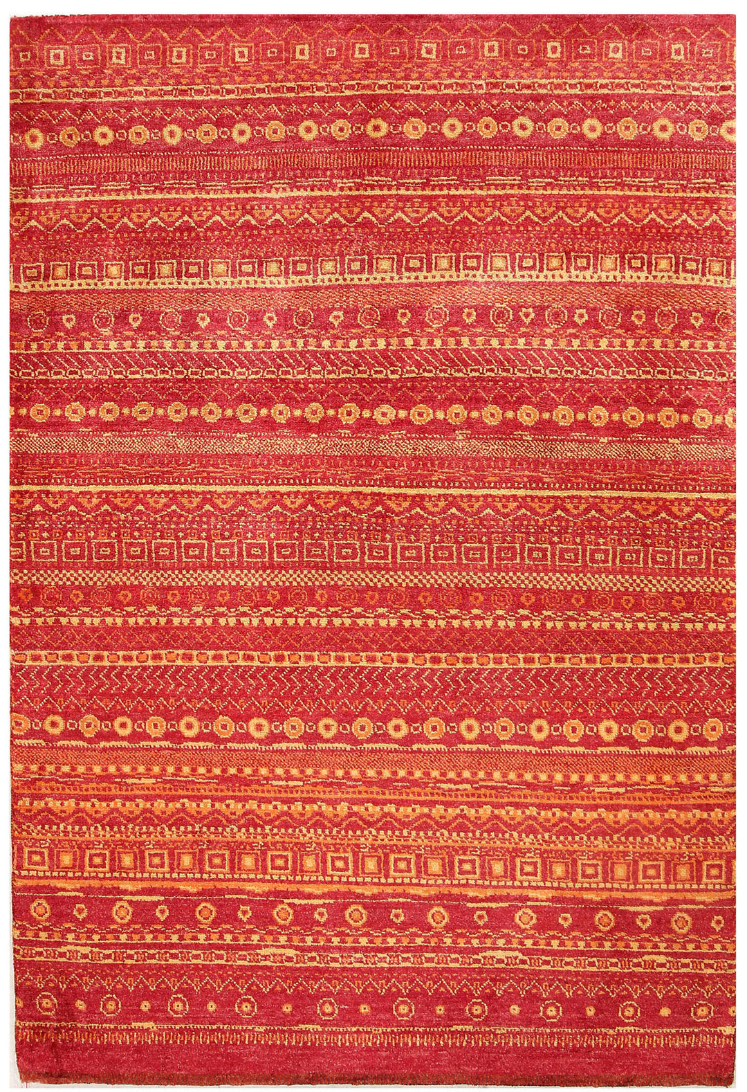 Tomato Gabbeh 4' 1 x 6' - No. 56344 - ALRUG Rug Store