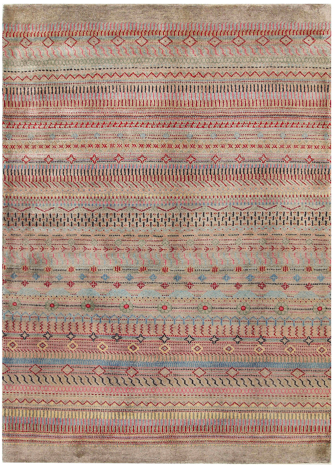 Multi Colored Gabbeh 4' 2 x 5' 10 - No. 56350 - ALRUG Rug Store