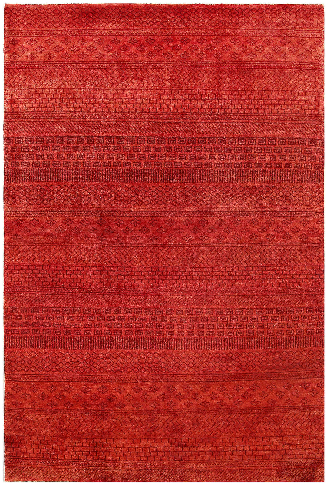 Tomato Gabbeh 4' 1 x 6' 2 - No. 56354 - ALRUG Rug Store