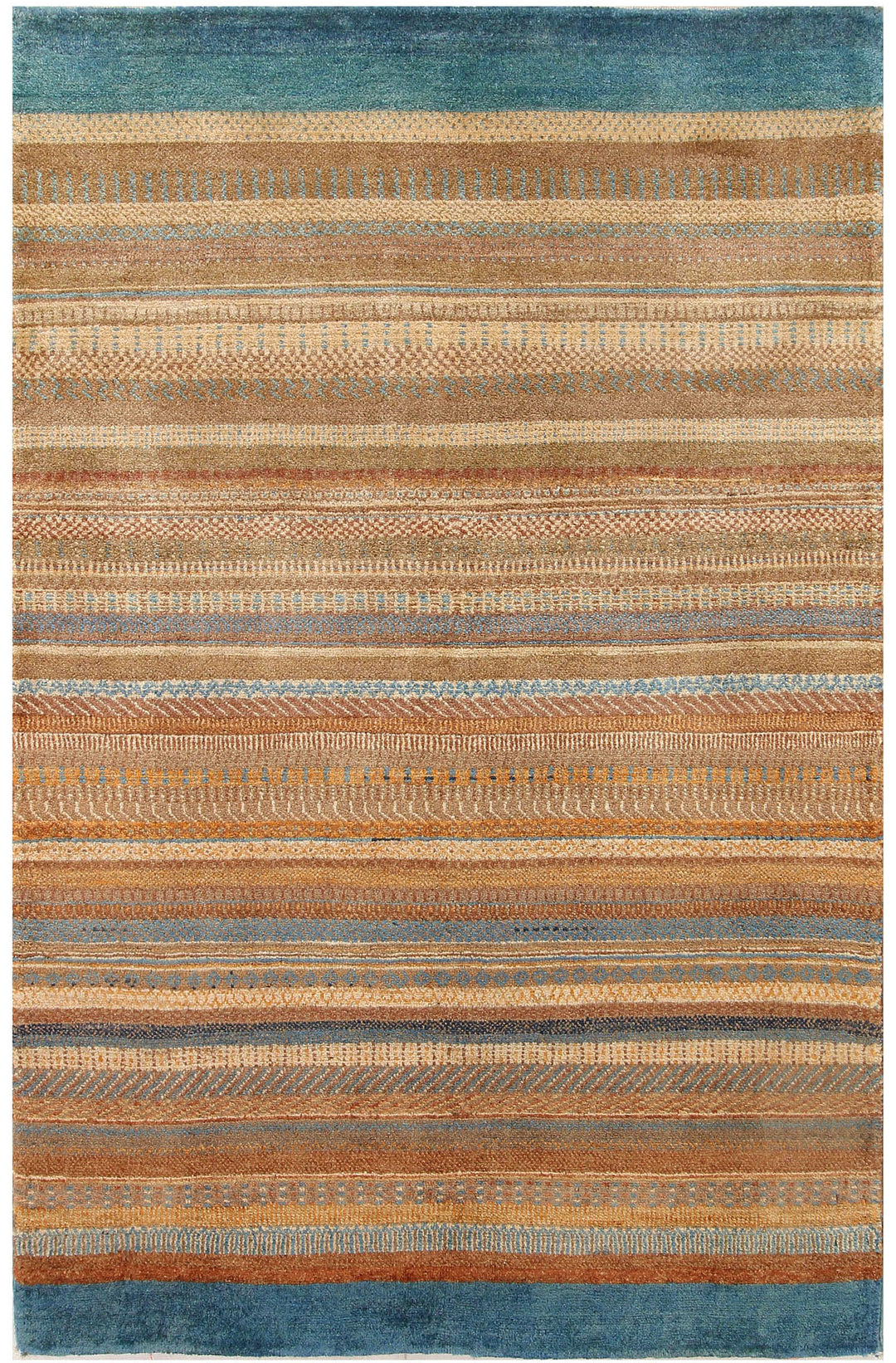 Multi Colored Gabbeh 3' 10 x 5' 11 - No. 56355 - ALRUG Rug Store