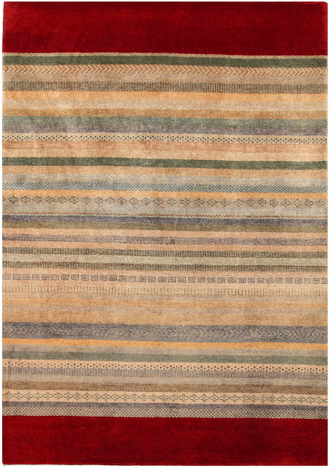 Multi Colored Gabbeh 4' 7 x 6' 6 - No. 56360 - ALRUG Rug Store