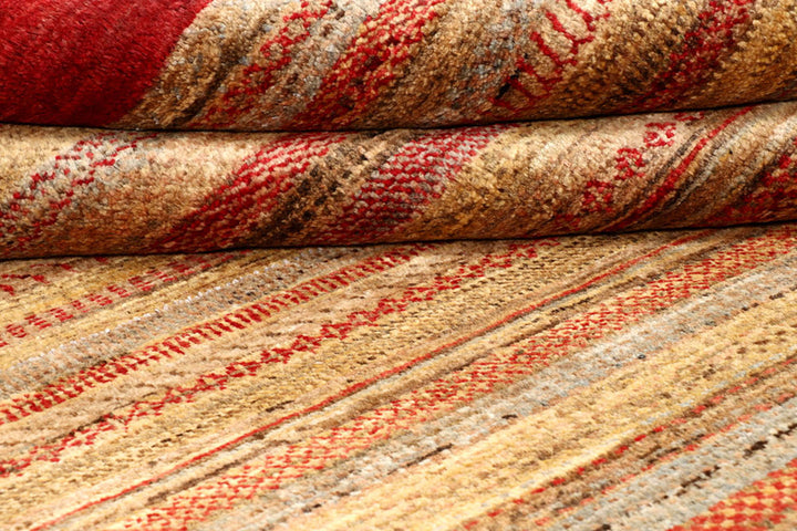 Multi Colored Gabbeh 4'  3" x 6' " - No. QA95762