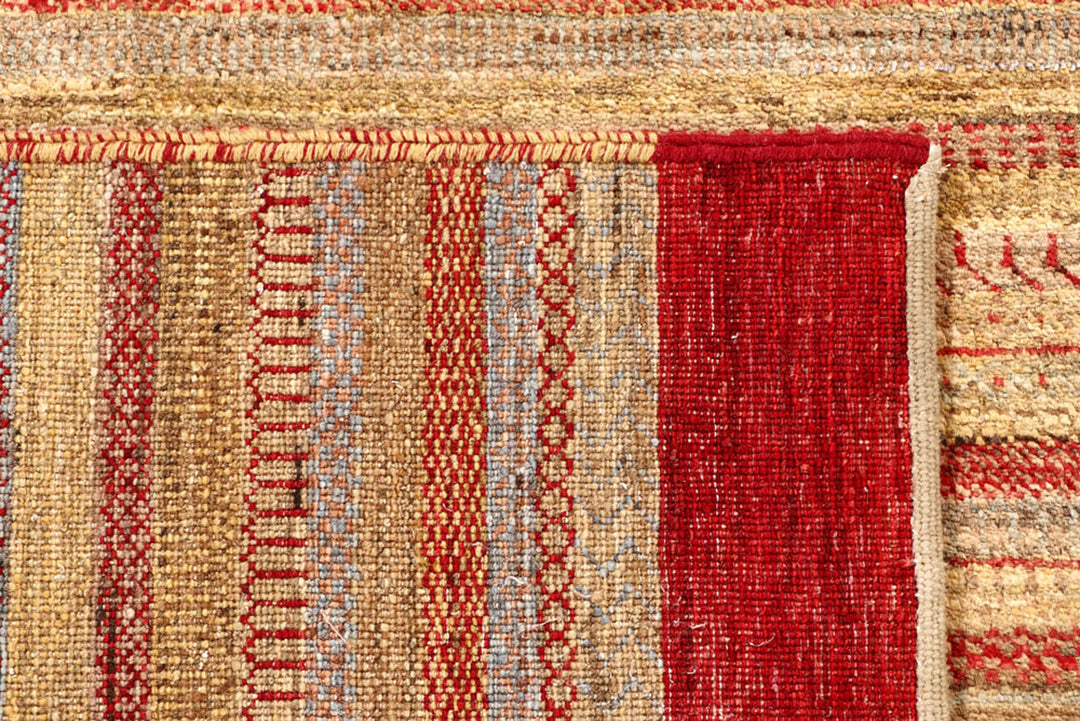 Multi Colored Gabbeh 4'  3" x 6' " - No. QA95762