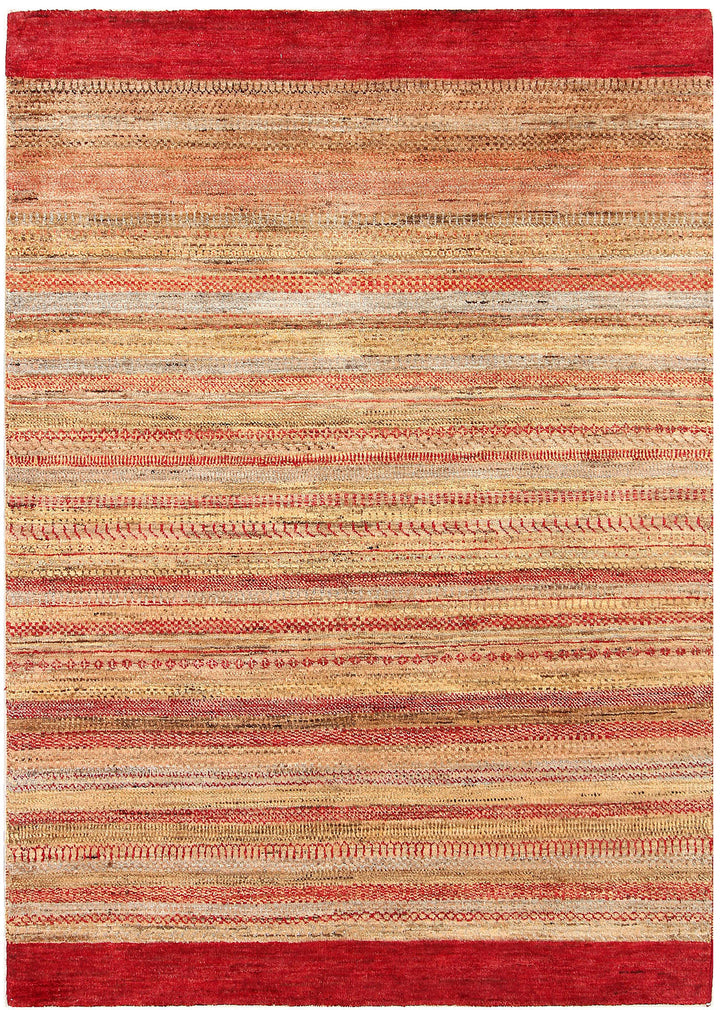 Multi Colored Gabbeh 4'  3" x 6' " - No. QA95762