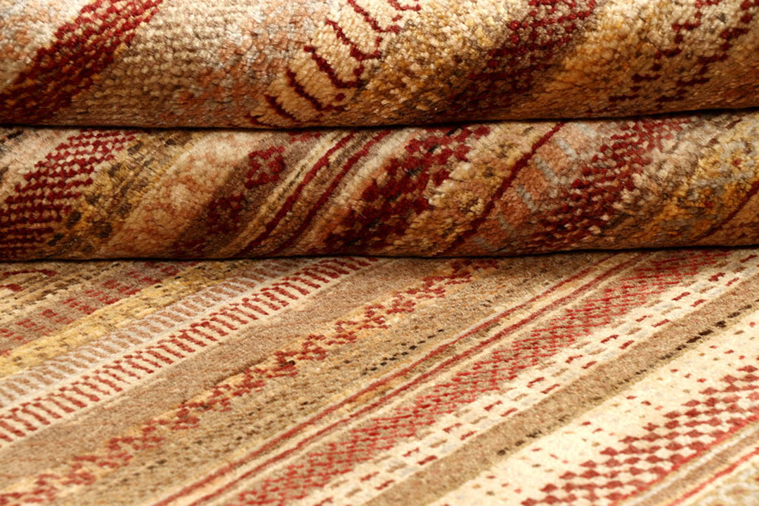 Multi Colored Gabbeh 4'  2" x 5'  11" - No. QA51902