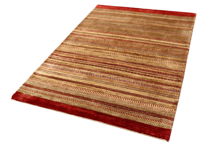 Multi Colored Gabbeh 4'  2" x 5'  11" - No. QA51902