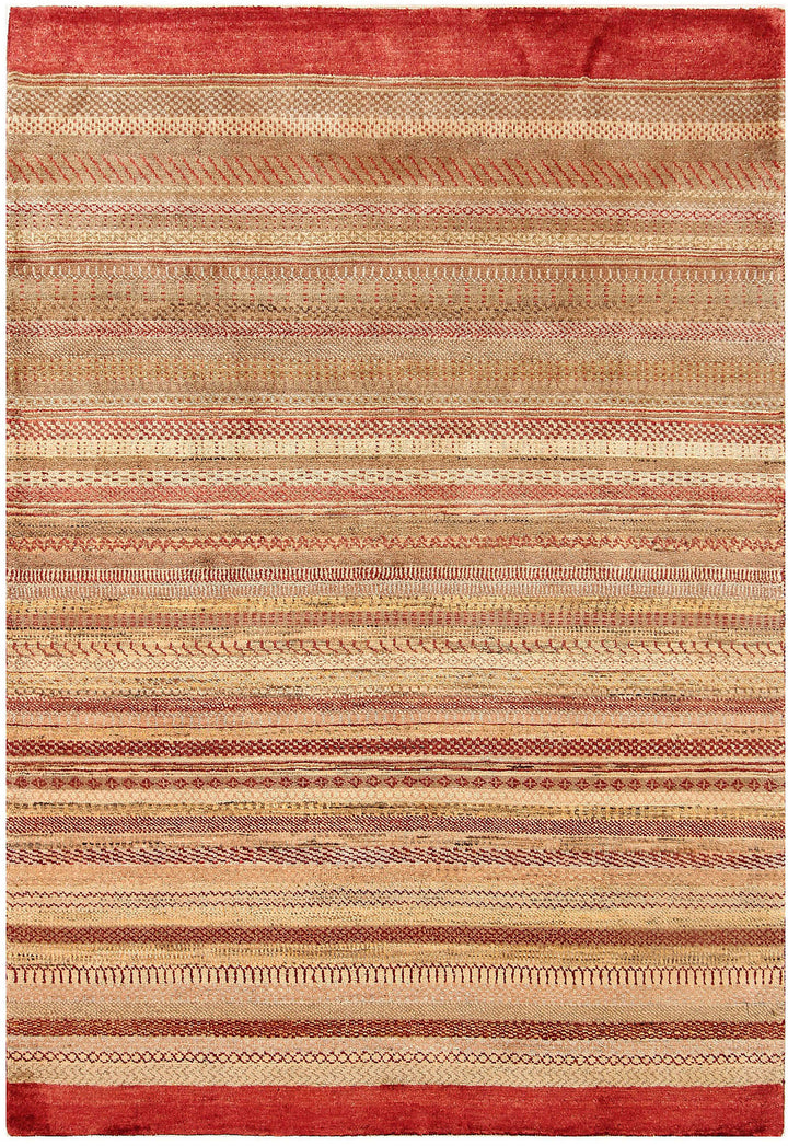 Multi Colored Gabbeh 4'  2" x 5'  11" - No. QA51902