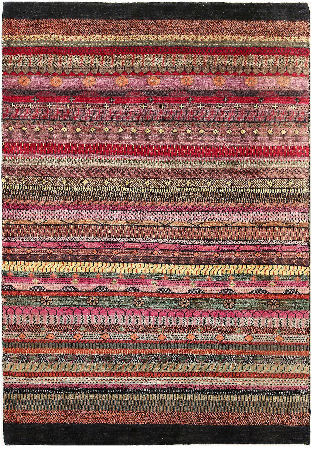 Multi Colored Gabbeh 4' 1 x 5' 10 - No. 56370 - ALRUG Rug Store