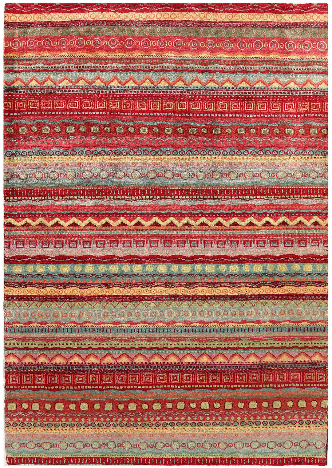 Multi Colored Gabbeh 4' 2 x 5' 11 - No. 56374 - ALRUG Rug Store