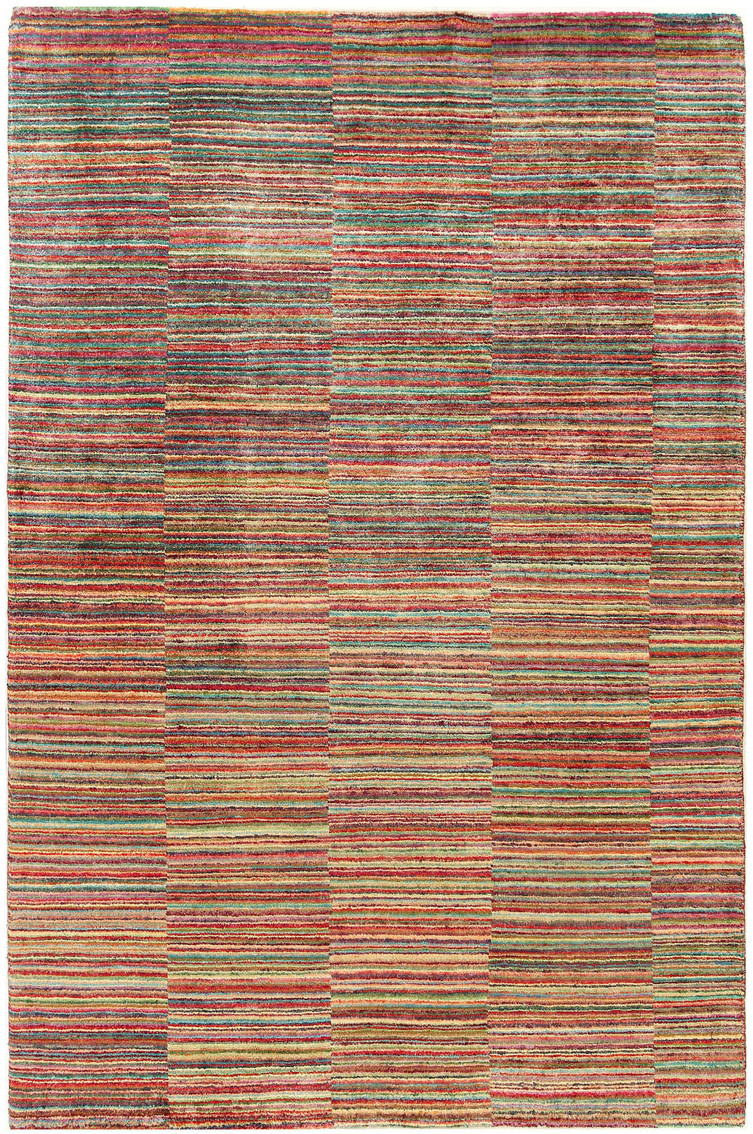 Multi Colored Gabbeh 4' 6 x 6' 6 - No. 56389 - ALRUG Rug Store