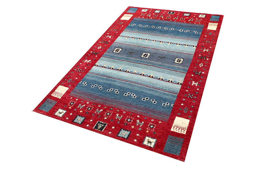 Multi Colored Gabbeh 4'  x" 6'  3" - No. QA88279