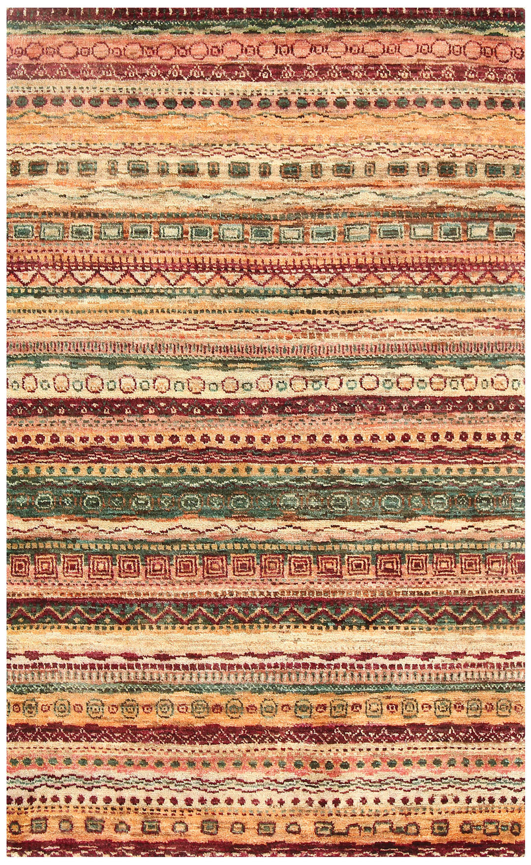 Multi Colored Gabbeh 3' 1 x 4' 11 - No. 56408 - ALRUG Rug Store