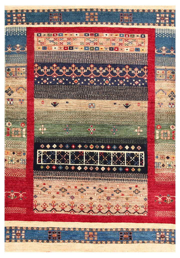 Multi Colored Gabbeh 4'  x" 5'  10" - No. QA92933