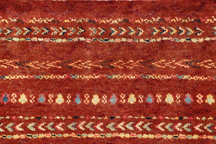 Brown Gabbeh 4'  1" x 5'  11" - No. QA90441