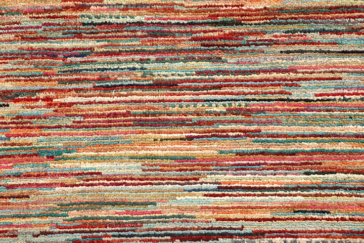 Multi Colored Gabbeh 3'  11" x 5'  10" - No. QA17923