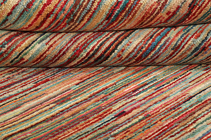 Multi Colored Gabbeh 3'  11" x 5'  10" - No. QA17923