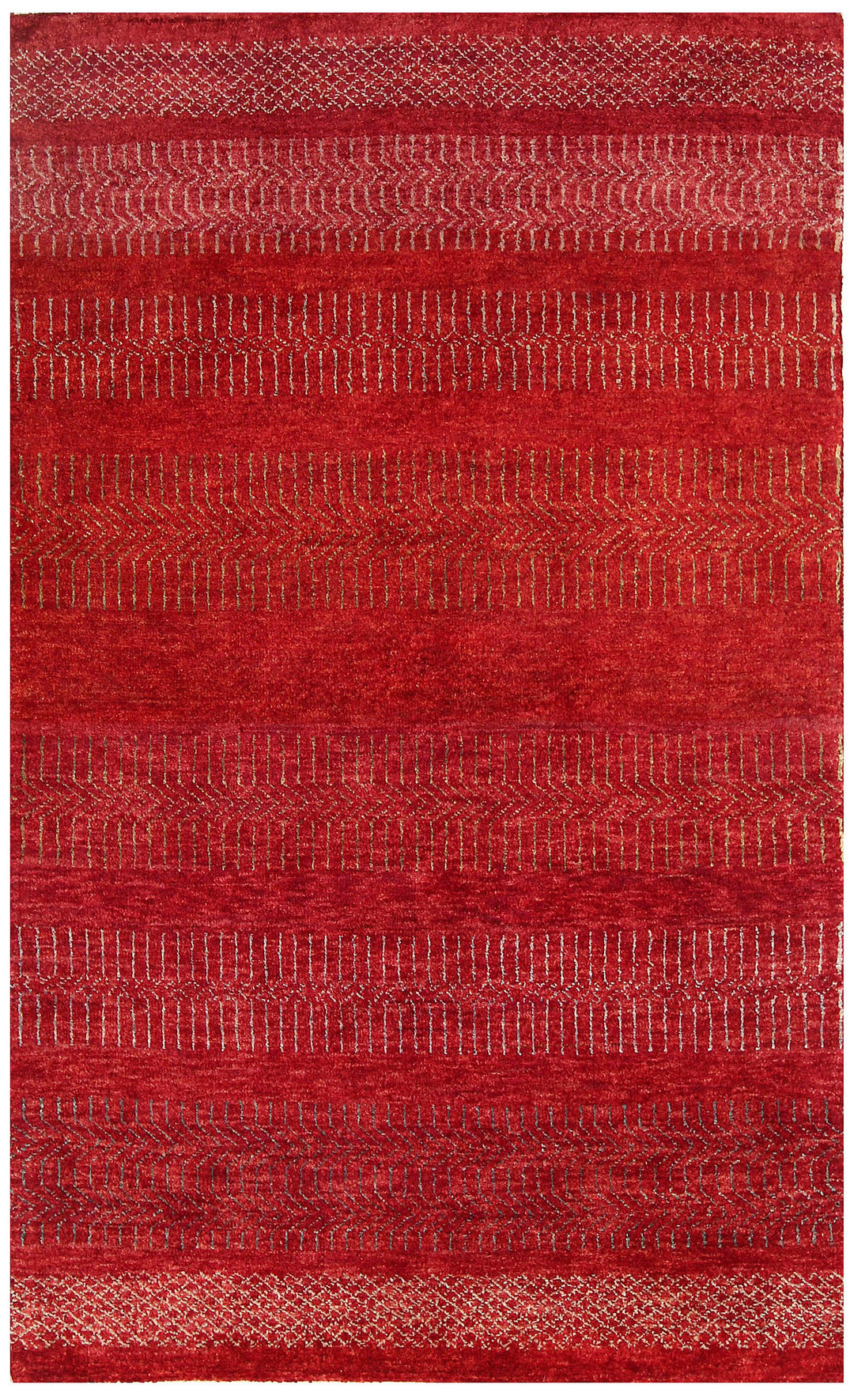 Firebrick Gabbeh 3' 1 x 5' - No. 56419 - ALRUG Rug Store
