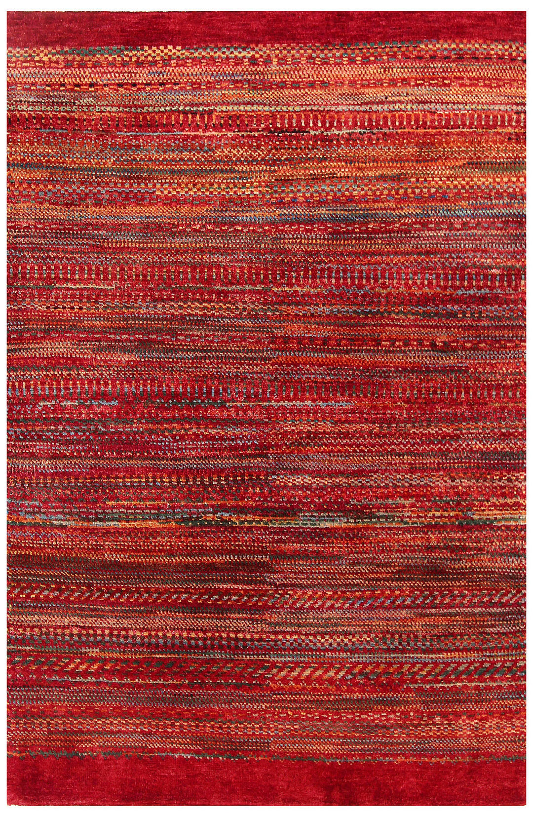 Multi Colored Gabbeh 3' 2 x 4' 9 - No. 56422 - ALRUG Rug Store