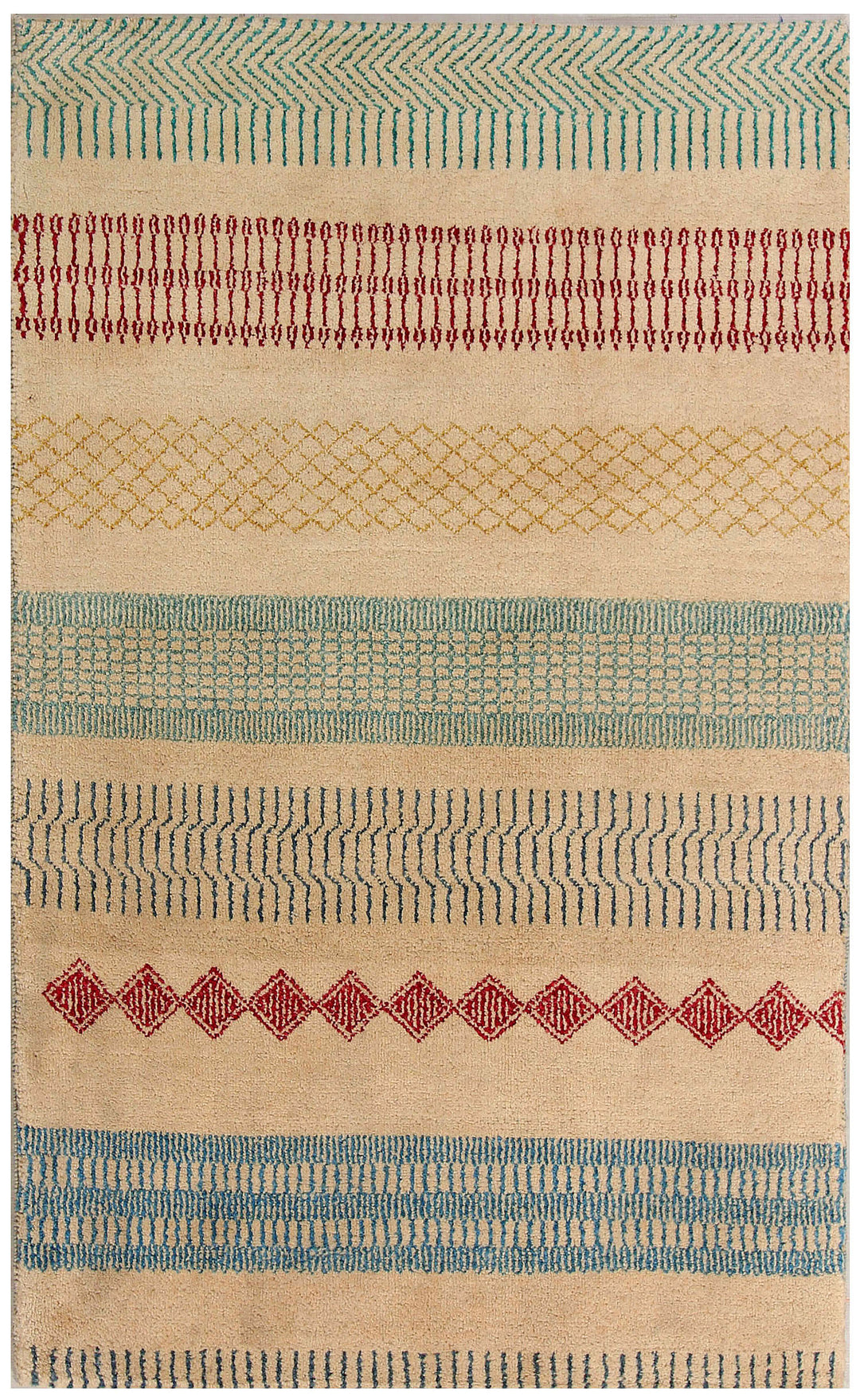 Tan Gabbeh 3' x 4' 11 - No. 56431 - ALRUG Rug Store