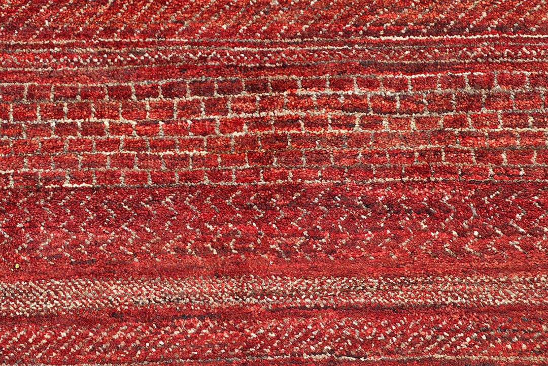 Maroon Gabbeh 4'  2" x 6'  3" - No. QA95719