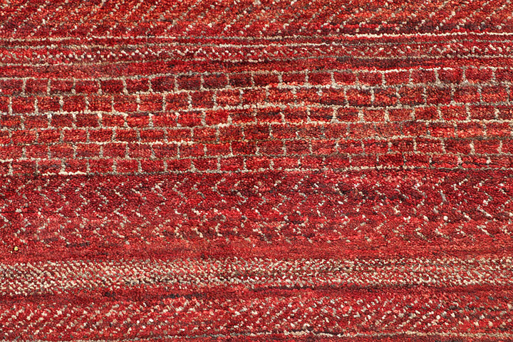 Maroon Gabbeh 4'  2" x 6'  3" - No. QA95719