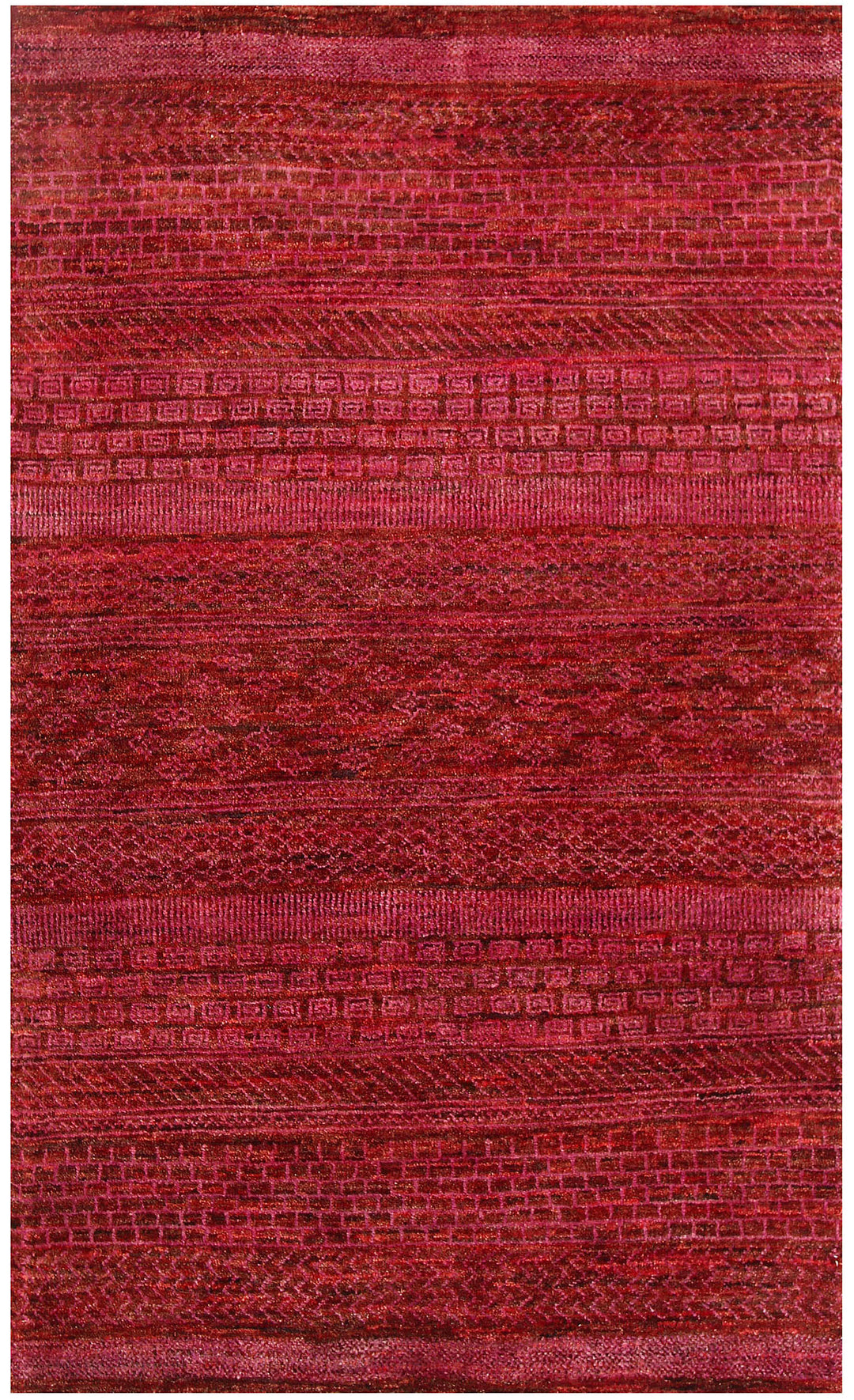 Crimson Gabbeh 3' 1 x 5' - No. 56445 - ALRUG Rug Store