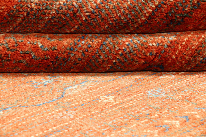 Orange Red Gabbeh 3'  x" 4'  11" - No. QA41718