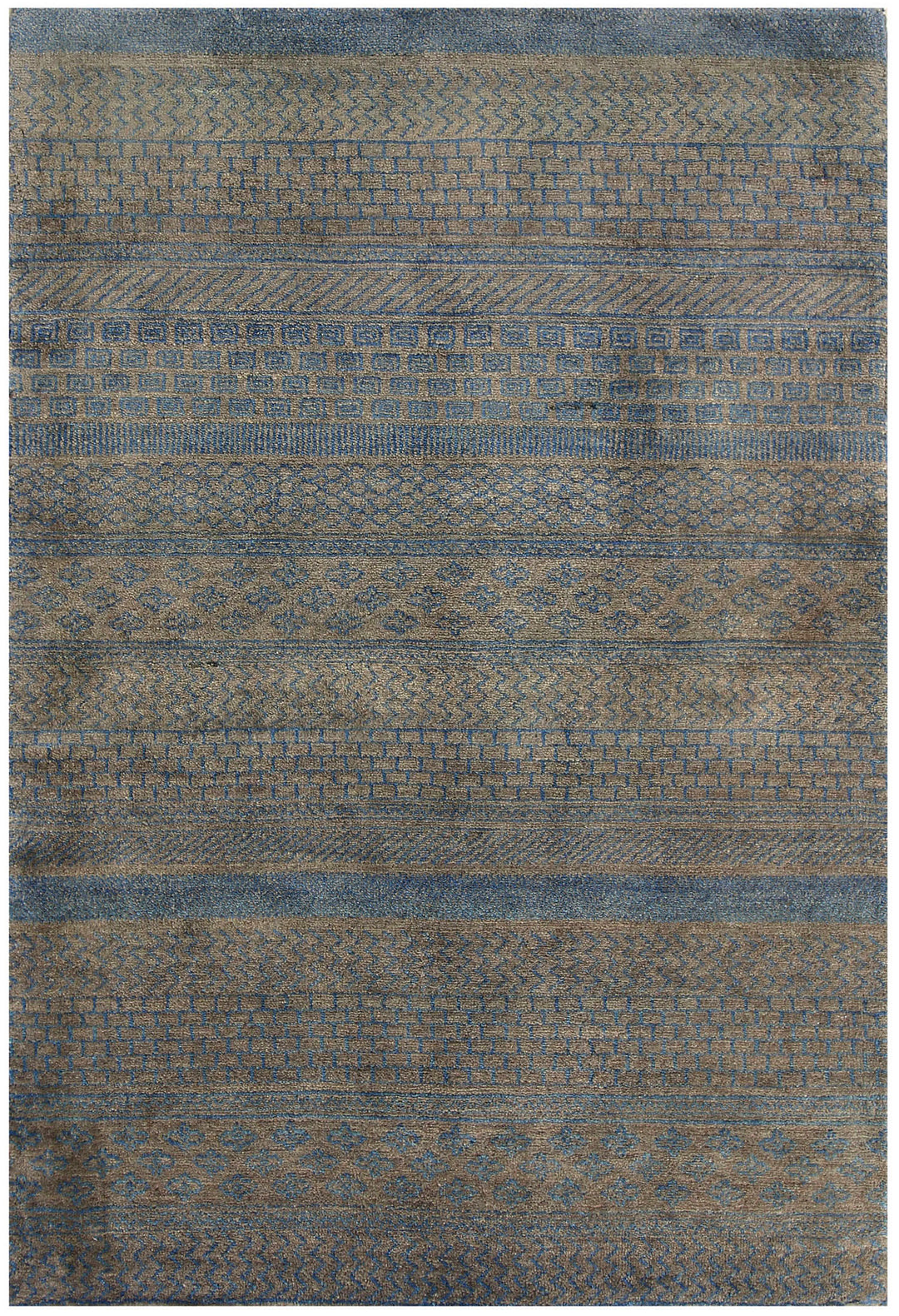 Slate Grey Gabbeh 3' 4 x 4' 11 - No. 56452 - ALRUG Rug Store