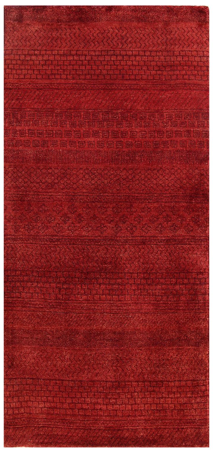 Dark Red Gabbeh 3' 1 x 4' 11 - No. 56453