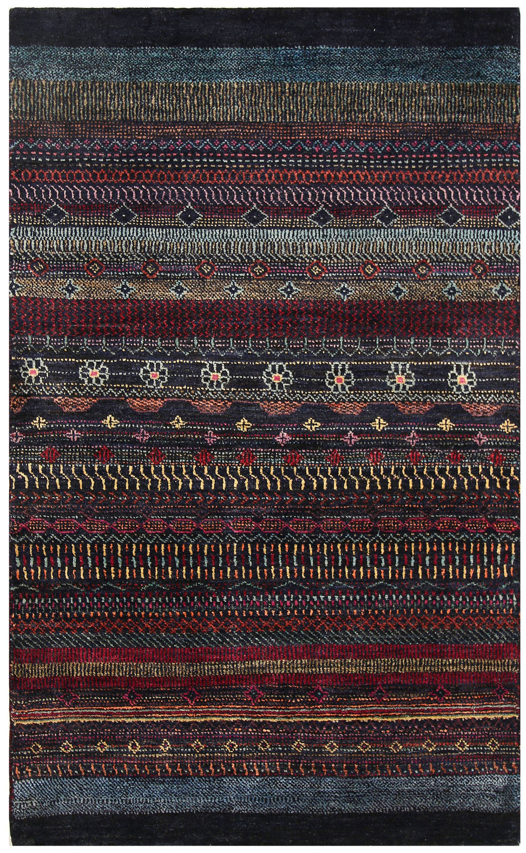 Multi Colored Gabbeh 3' 2 x 5' 1 - No. 56457 - ALRUG Rug Store