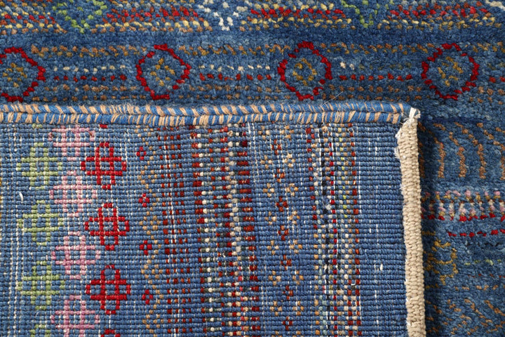 Medium Blue Gabbeh 2'  6" x 4'  5" - No. QA22989