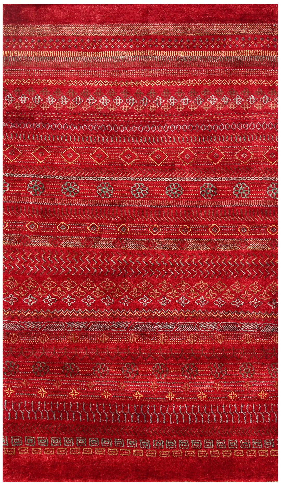 Firebrick Gabbeh 2' 11 x 5' 2 - No. 56480 - ALRUG Rug Store