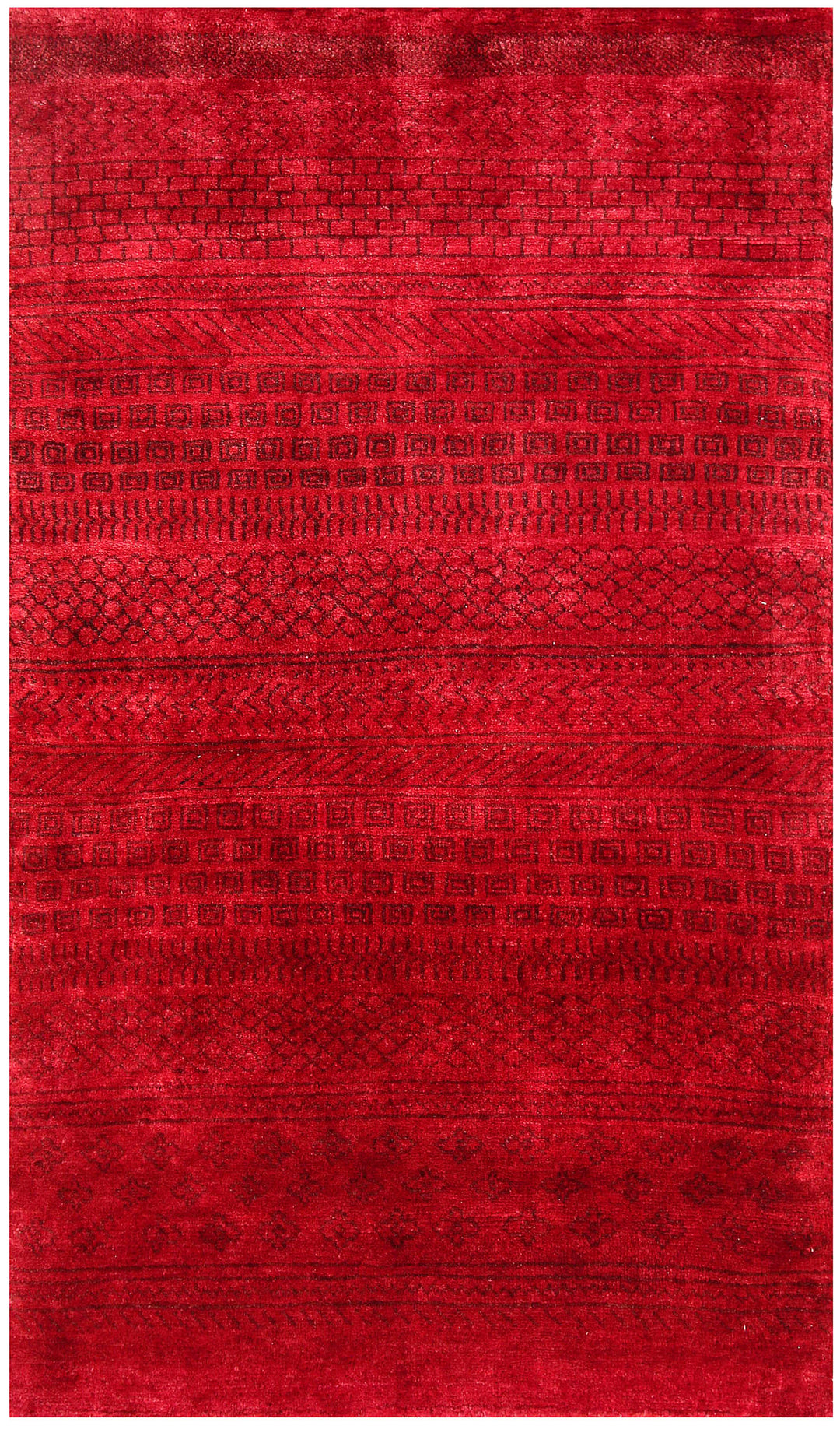 Red Gabbeh 2' 11 x 5' 1 - No. 56481 - ALRUG Rug Store