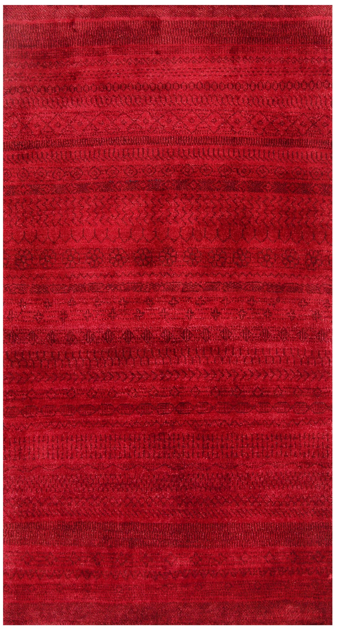 Dark Red Gabbeh 2' 11 x 5' 5 - No. 56482 - ALRUG Rug Store