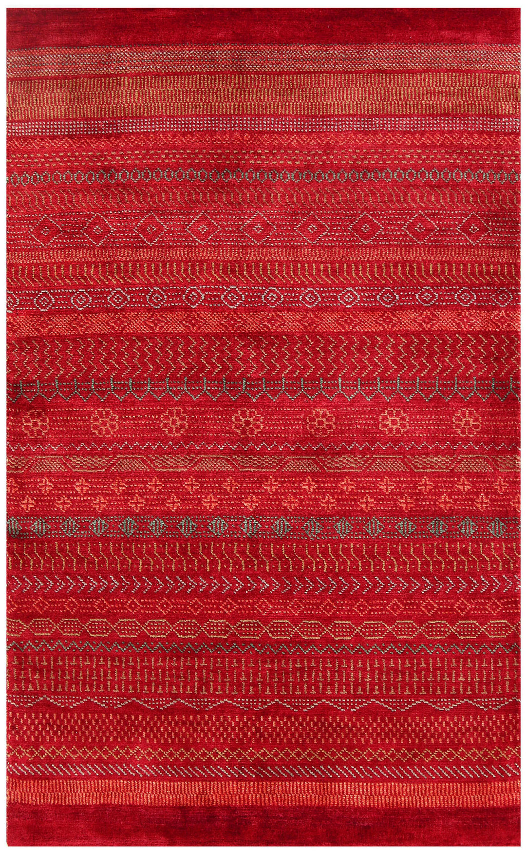 Dark Red Gabbeh 3' 1 x 5' - No. 56484 - ALRUG Rug Store