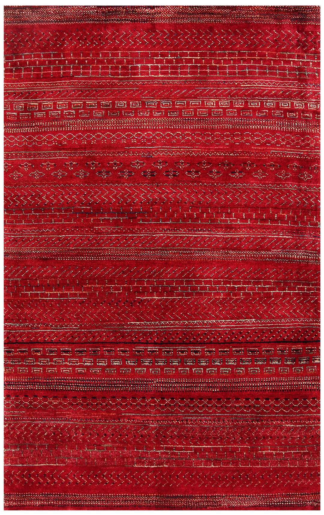 Dark Red Gabbeh 3' 1 x 5' - No. 56490 - ALRUG Rug Store